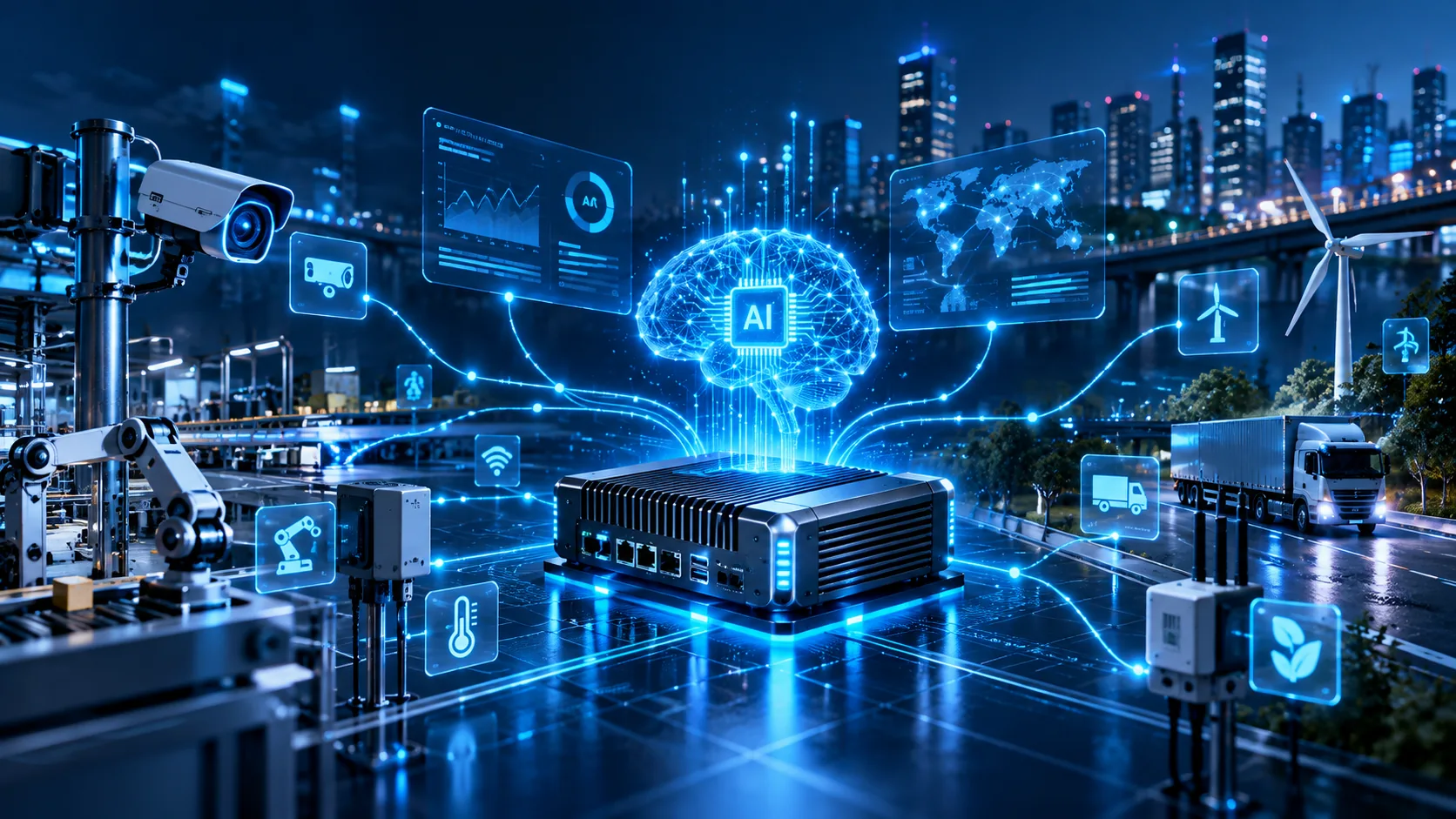 Connected intelligent systems and edge computing